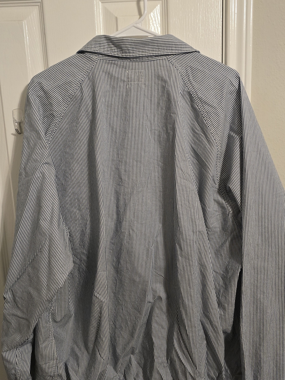 Levi's Vintage Railroad Stripe Half Zip Windbreaker Pullover XL - Picture 4 of 6